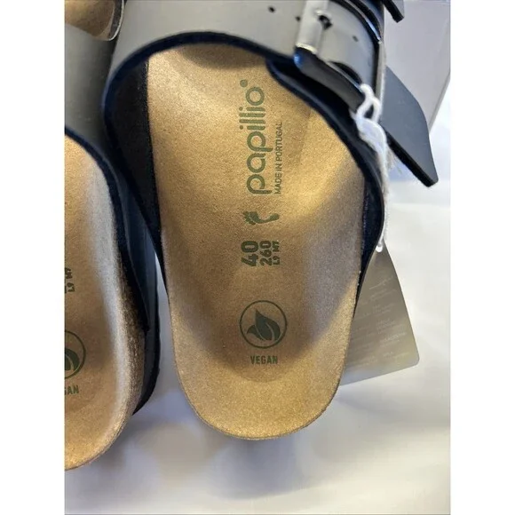 Papillio Birkenstock Arizona Pap Flex Platform Sandal Black SZ 9 Narrow Women - Picture 3 of 10